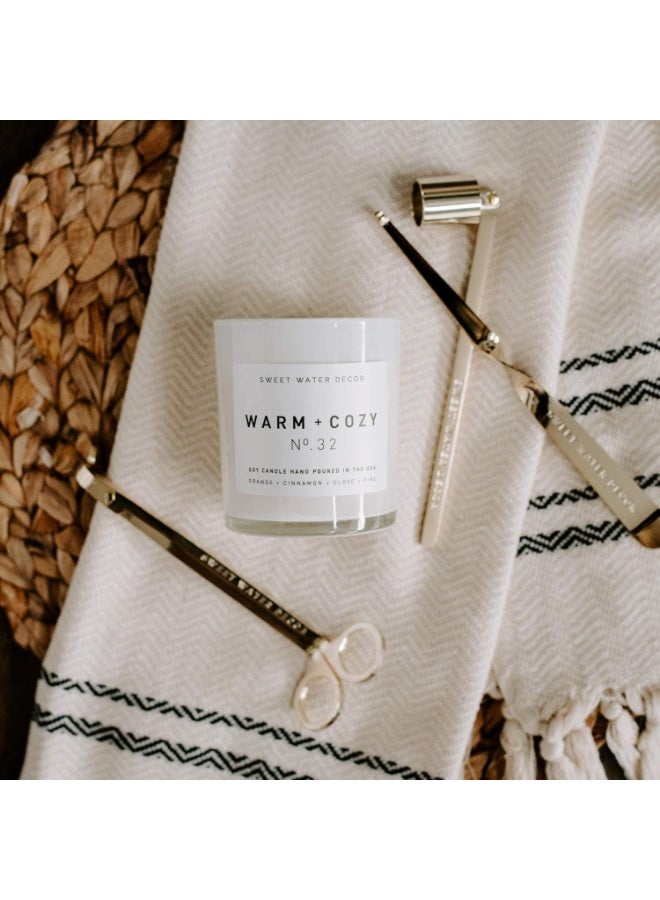 Sweet Water Decor Candle Care Kit | Golden Candle Accessory Set Includes Wick Trimmer, Wick Dipper, and Bell Snuffer Tools with Drawstring Bag for Candle Lovers (Gold) - Image 3