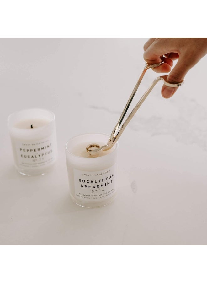 Sweet Water Decor Candle Care Kit | Golden Candle Accessory Set Includes Wick Trimmer, Wick Dipper, and Bell Snuffer Tools with Drawstring Bag for Candle Lovers (Gold) - Image 5