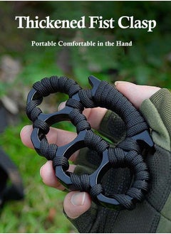 Arabest 2 Pieces Toy Fingers Ring Defense 4 Fingers Ring Thickened Pure Steel Hand Buckle Suitable for Outdoor Use  - Image 3
