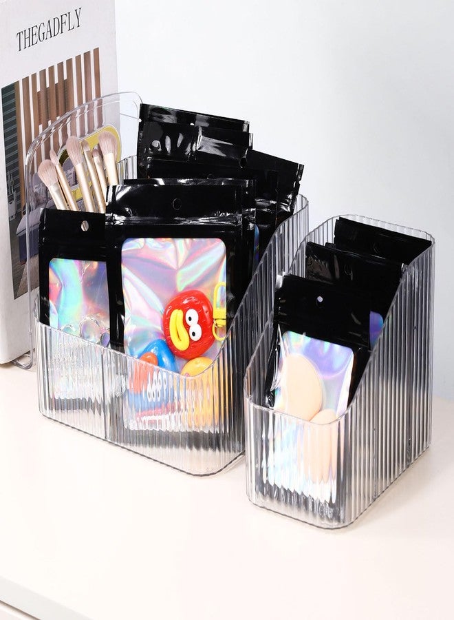 Motomy 100Pcs Black Holographic Mylar Bags, 3x4.7 Inch Resealable Foil Zipper Pouches for Gummies, Jewelry Storage, Party Favors, Small Business Packaging - Image 4