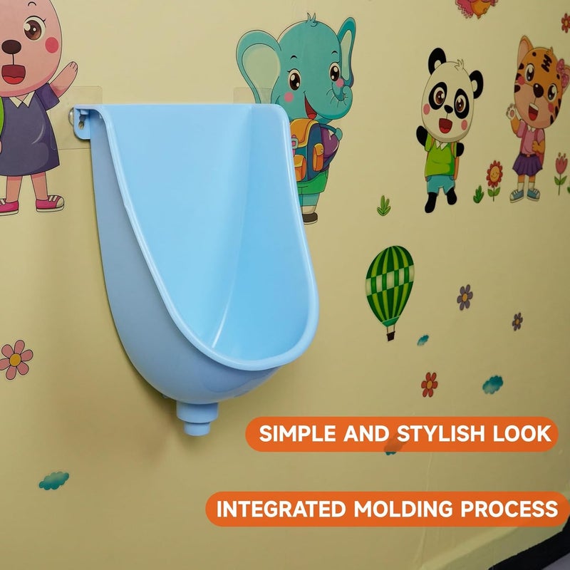 shawoo Waterless Urinal Garage Urinal for Men Plastic Urinals for Men, Urine Diverter Outdoor Urinal Wall-Mounted Urinals For Men Bathroom, No-Drill Lnstallation Self-Adhesive Mens Urinal (blue) - Image 5