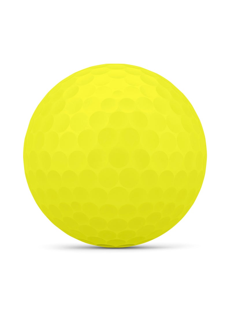 Wilson كرات جولف ناعمة مزدوجة من ستاف، صفراء - Image 5