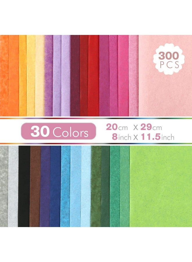Kesote Tissue Paper Bulk For Crafts 11.5" X 8" Assorted Colored Tissue Paper 300 Sheets 30 Colors Rainbow Tissue Paper For Holidays Christmas Halloween Diy Flower Pom Pom - Image 2
