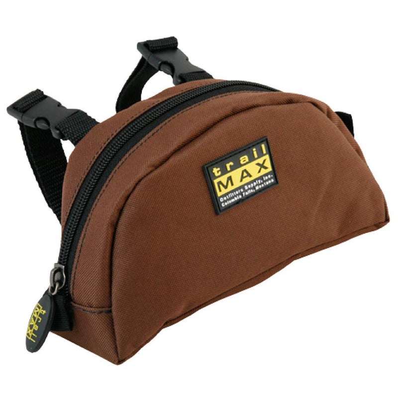 TrailMax Original Pommel Pocket Saddlebag for Western & Endurance Saddles; Cellphone Saddle Horn Bag; Saddle Horn Bag for Horses; Trail Riding Cellphone Pommel Pocket; Brown - Image 1