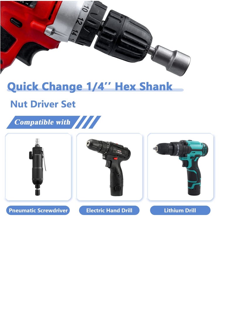 ABBASALI 3Pcs Magnetic Nut Setter Set Metric 1/4" Hex Shank Impact Nut Driver Bits Hex Nut Setters Bit Set for Impact Driver Drills (10mm)  - Image 4
