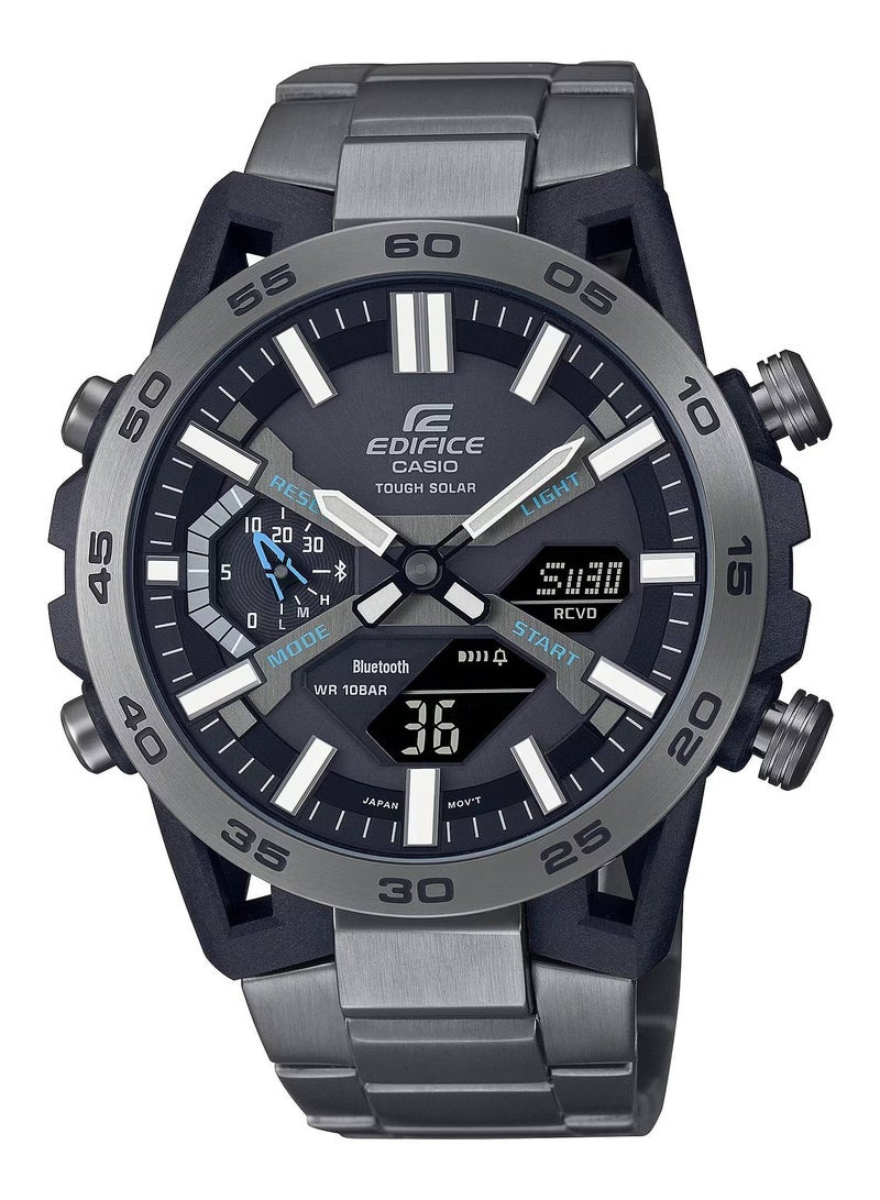 ساعة اديفيس انالوج-رقمية ستانلس ستيل للرجال ECB-2000DC-1ADF