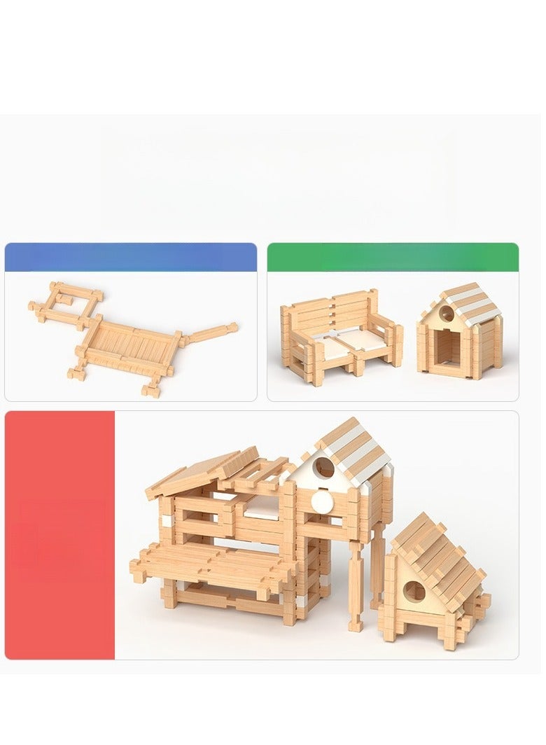 Building Blocks For Children's Early Education, Intelligence, Hands-on Construction, Architect's House, House, And Parent-Child DIY Toys - Image 5