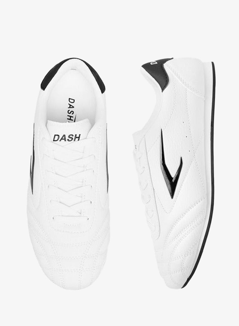 Dash Women Stitch Detail Sneakers with Lace-Up Closure - Image 1