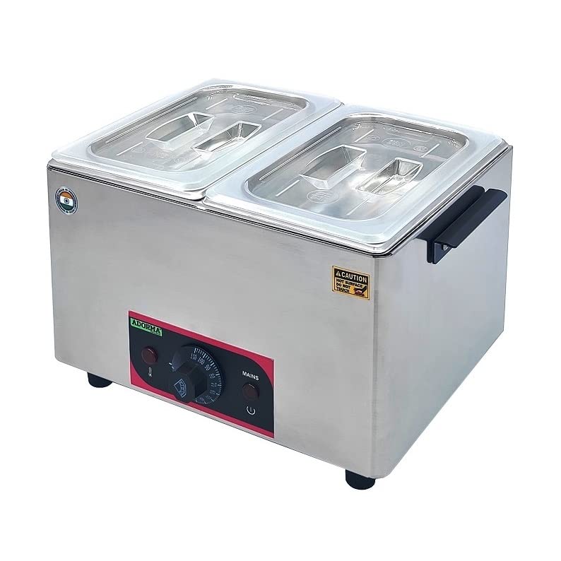 ADORMA ADORMA CM 15 DBL 600 W Chocolate Melter 15x2 3 KG Chocolate Capacity Food Grade Stainless Steel Body with 1 Year Warranty  - Image 2