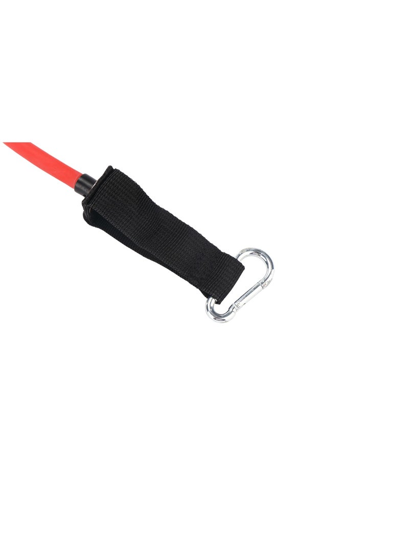 H PRO HM Sports HBR6 Resistance Band Set for Home Workout  | 5 Latex Tubes Handles Ankle Straps Door Anchor and Carry Bag - Image 5