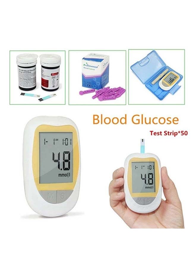 Generic - IVD Blood Glucose Meter with Lancets 50 Count and 50 Pieces Blood Test Strips - Image 1