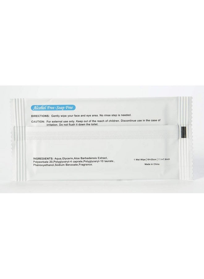 Travelwell Makeup Remover Wipes Individually Wrapped Natural Fresh Aloe Travel Packs Elderly Bathing Cleansing Wipes 100 Count Per Package Travel Size Toiletries Hotel Toiletries Bulk Set  - Image 4