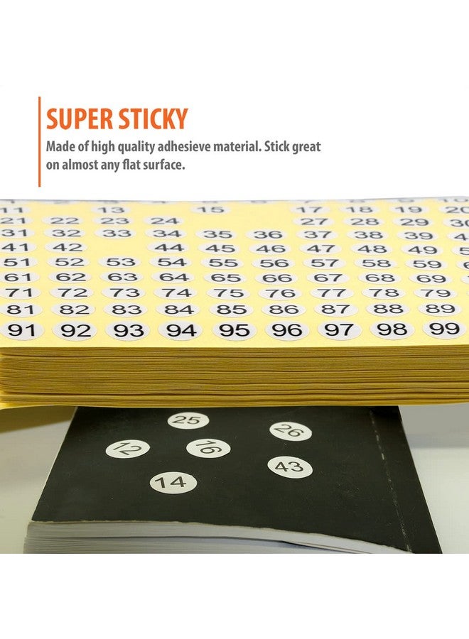 IFAMIO 1500 Round Number Stickers Labels 15 Sets 7500 Self Adhesive Labels Small Consecutive Number Decals Number Signs Inventory Stickers For Organizing And Storage Classification - Image 4