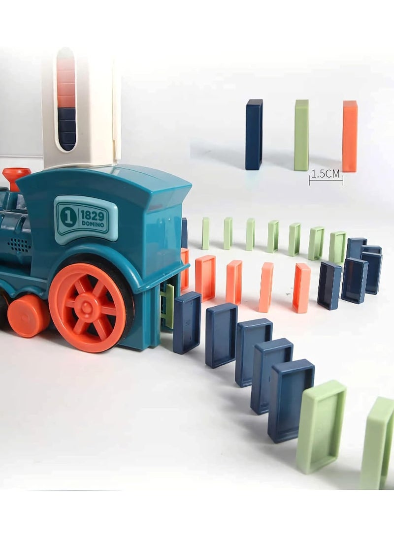 Automatic Domino Train Toy Set with 120 Blocks for Kids, ABS Material - Image 4