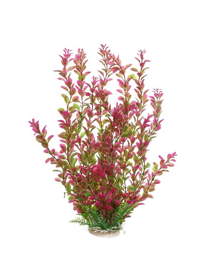 مايتر نبات مائي بلاستيكي مقاس 18 بوصة لتزيين حوض السمك، لون رودو أحمر - Image 1