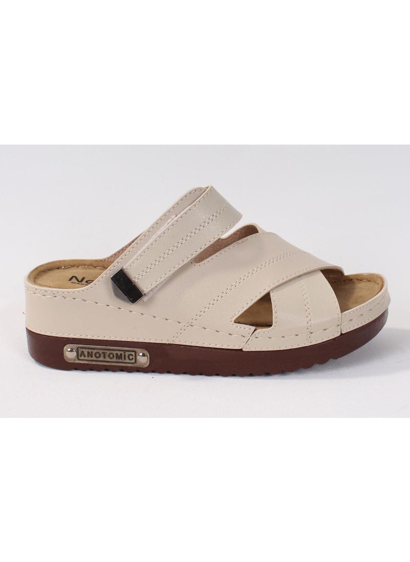 Dagoster DZA37-3005 Beige Daily Orthopedic Women's Slippers  - Image 2