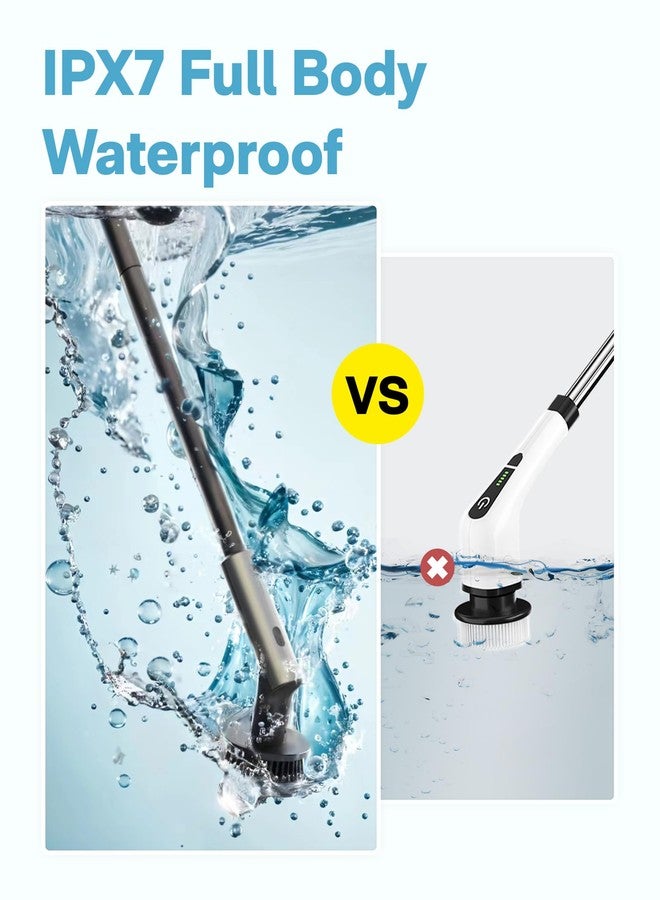 HOTO رؤوس فرشاة استبدال Hoto 1 قطعة لفرشاة التنظيف الكهربائية الدوارة، فرشاة تنظيف قوية لاسلكية، مناسبة لفرشاة HOTO الكهربائية فقط، ملحقات الفرشاة لحمام الدش ومطبخ الأرضيات - Image 5