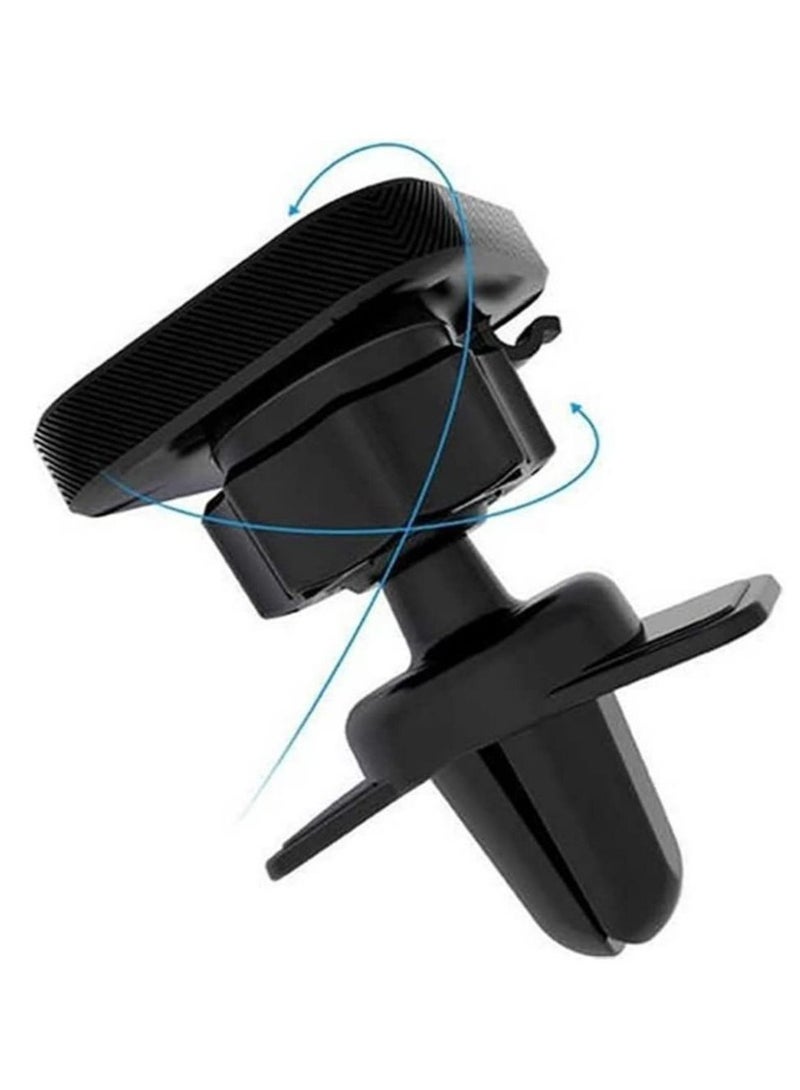 GO-DES 2 in1 Magnetic Car Phone Holder Mount  360 Degree Adjustable Head Dashboard and Air Vent Mount, Universal with All Devices (Type C) - Image 2