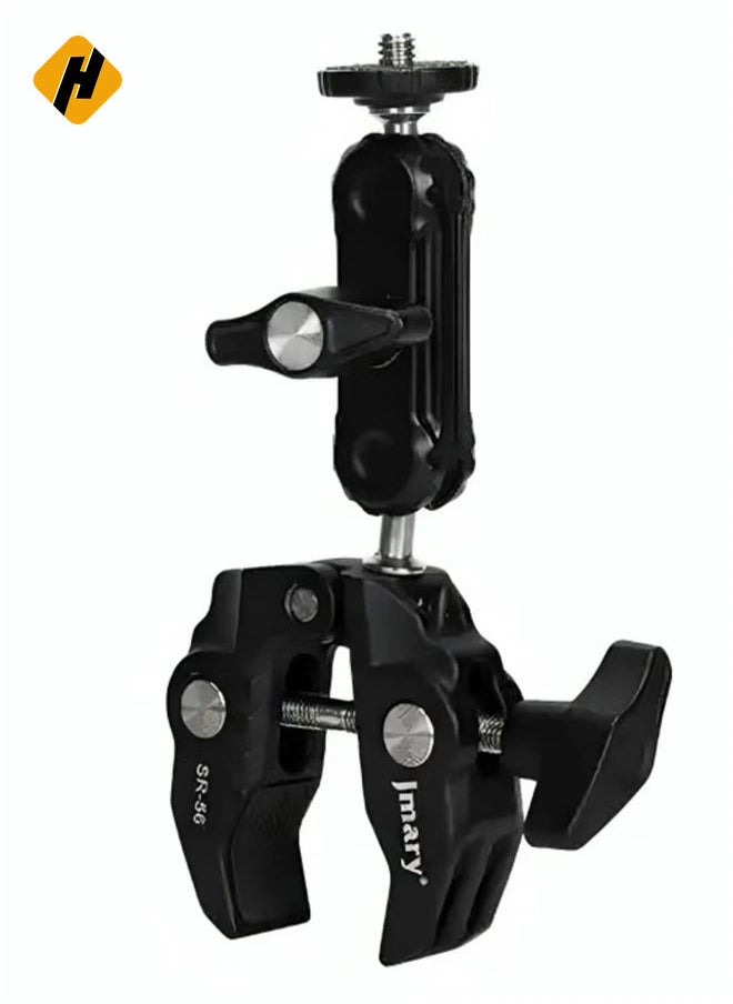 HuHa JMARY SR-56 Aluminum Handlebar Crab Clamp Magic Arm Rod Mount  - Image 1