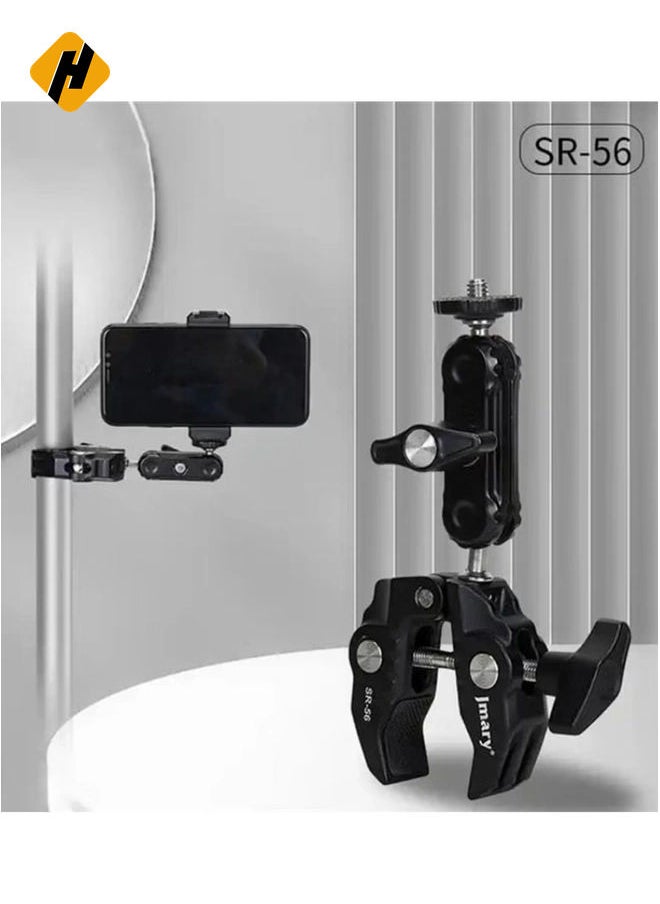 HuHa JMARY SR-56 Aluminum Handlebar Crab Clamp Magic Arm Rod Mount  - Image 5