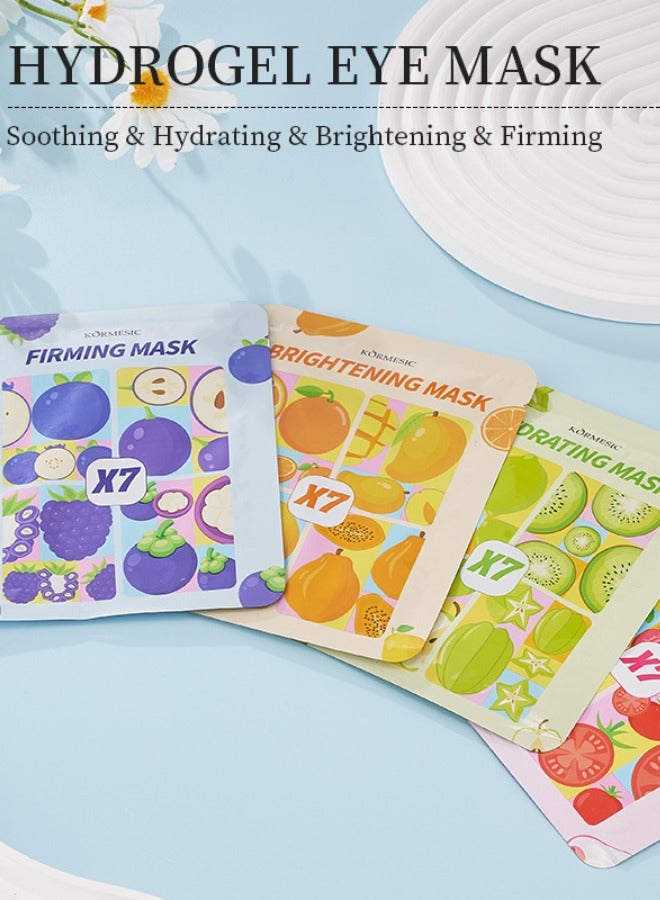 Kormesic 8 قطع من أقنعة شد وتبييض الوجه وترطيب البشرة وتفتيحها ومضادة للشيخوخة - Image 2