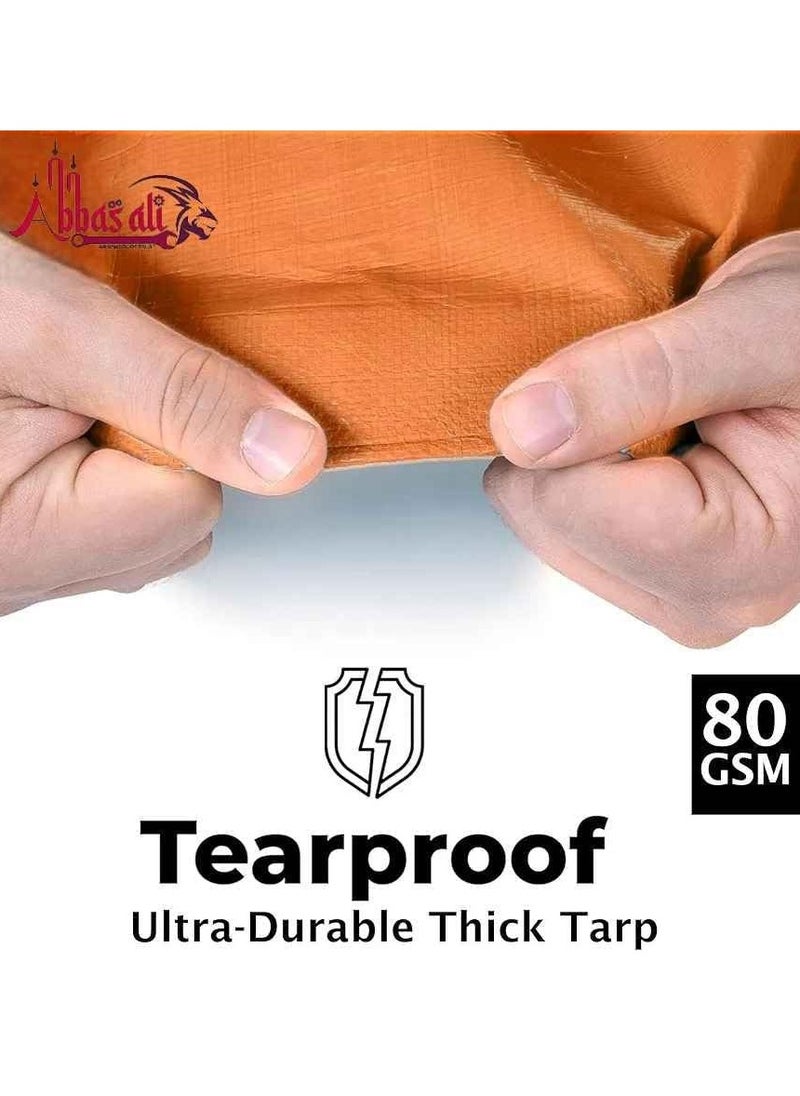 ABBASALI Heavy Duty Waterproof Tarp Cover Plastic Sheet  - Image 2