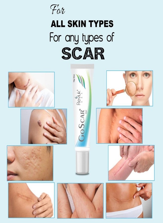 Revluk-Goscar Body Scar Gel- Scar Removal Gel for Pimple Marks, Dark Spots, Blemishes & Stretch Marks Paraben & EDTA Free | 15 gm - Image 4