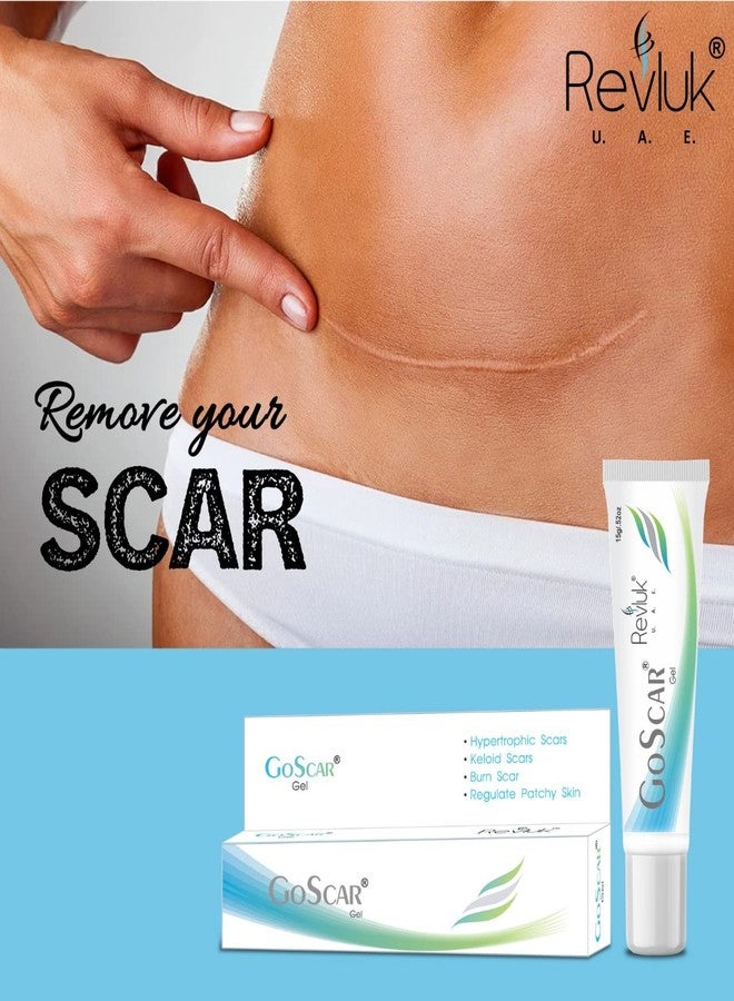 Revluk-Goscar Body Scar Gel- Scar Removal Gel for Pimple Marks, Dark Spots, Blemishes & Stretch Marks Paraben & EDTA Free | 15 gm - Image 3