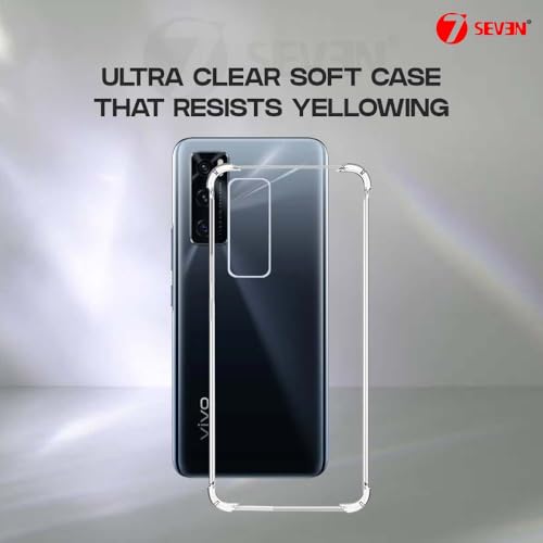 7-Seven 7SEVEN® Back Cover for VIVO V20 SE Transparent Mobile Back Case Shock Proof Design Camera Edges Protection Crystal Clear Phone Case Silicon Soft TPU and Flexible Bumper Phone Cover - Image 4