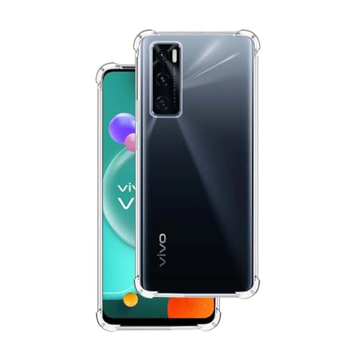 7-Seven 7SEVEN® Back Cover for VIVO V20 SE Transparent Mobile Back Case Shock Proof Design Camera Edges Protection Crystal Clear Phone Case Silicon Soft TPU and Flexible Bumper Phone Cover - Image 1