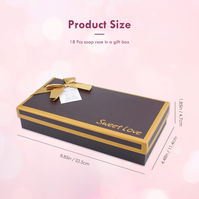 JIALEEY Floral Scented Bath Soap Rose Flower Petals, Plant Essential Oil Rose Soap Set Shaped Petals Gifts Ideas for Her Women Teens Girls Mom Birthdays, 18 PCS Pink - Image 2