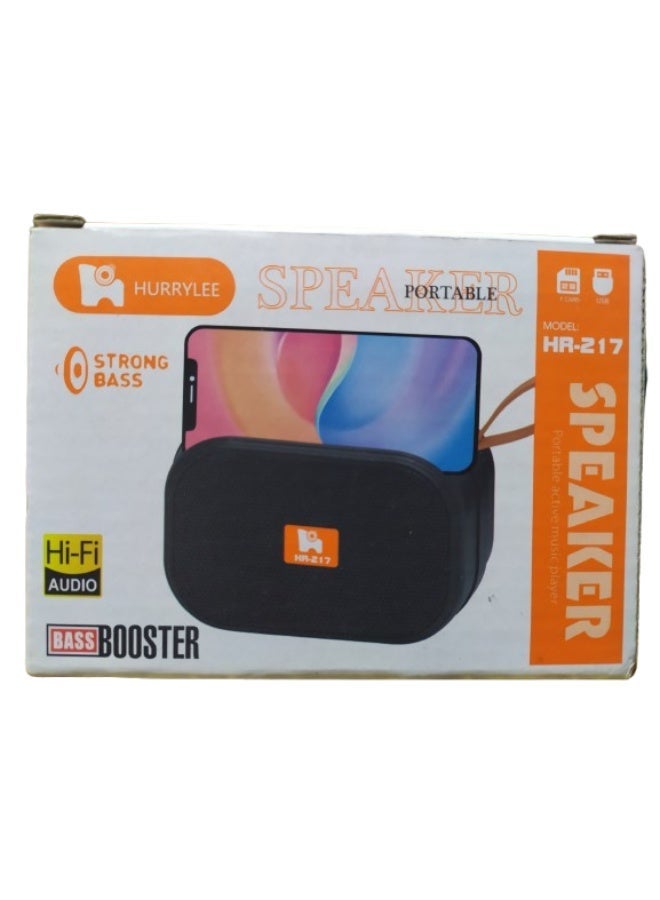 سبيكر بلوتوث متنقل هريلي HR-217 يدعم راديو وفلاشة وميمورى منفذ شحن تايب سى - Image 4