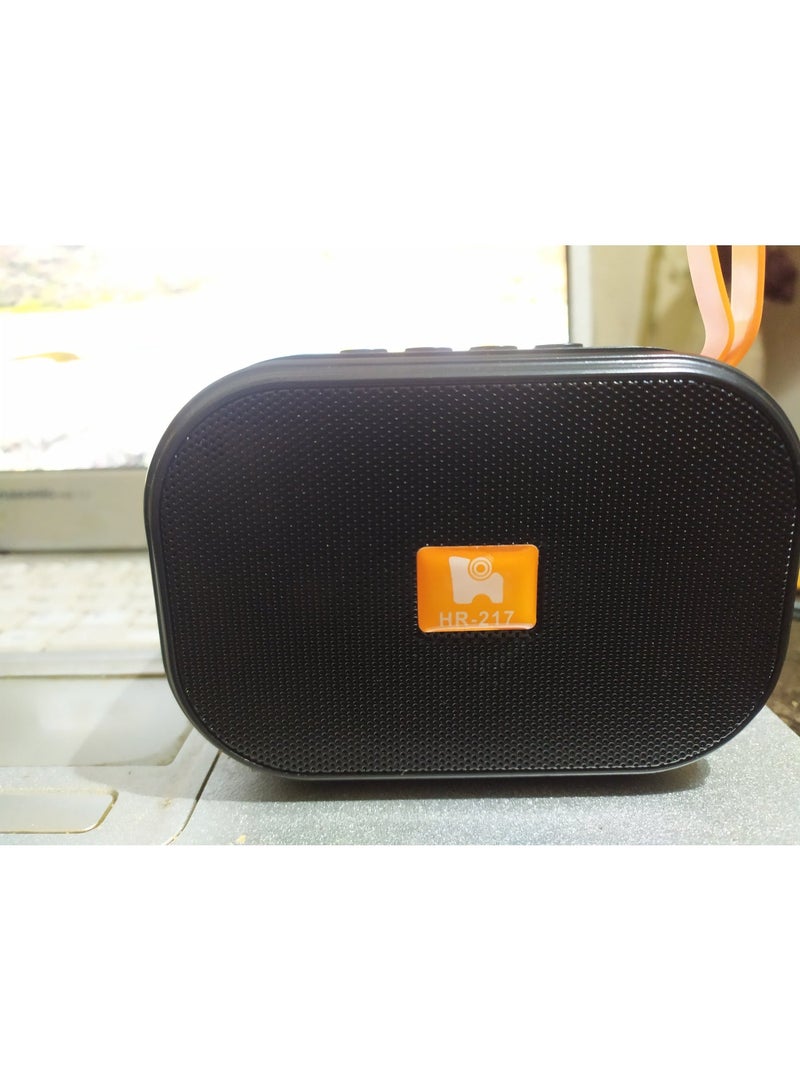 سبيكر بلوتوث متنقل هريلي HR-217 يدعم راديو وفلاشة وميمورى منفذ شحن تايب سى - Image 3