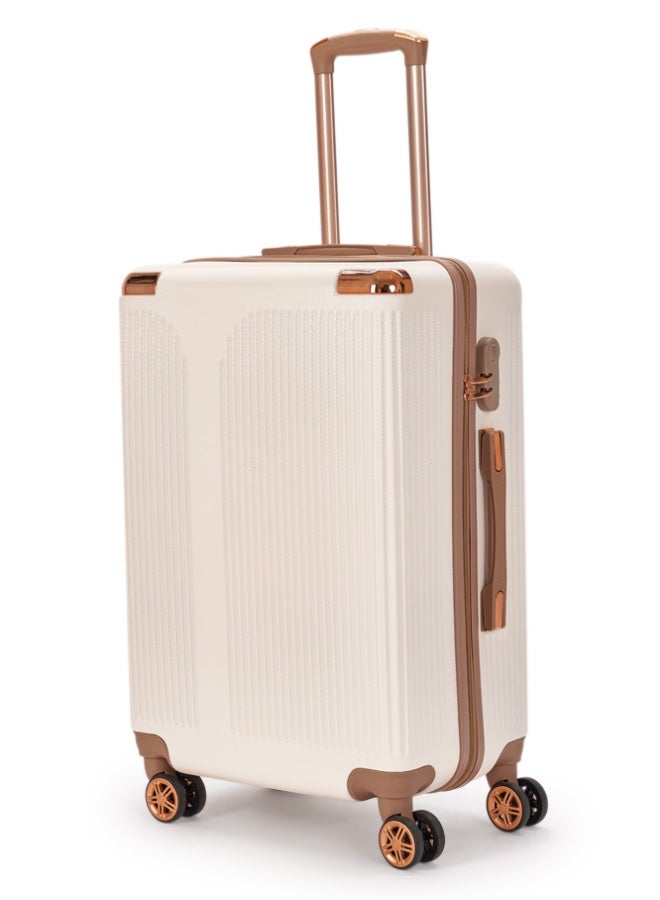 LIMRA Travel Bags 4-Piece Luggage Set – Beige/Gold – Lightweight, Durable with 360° Spinner Wheels and Built-in Lock - Image 3