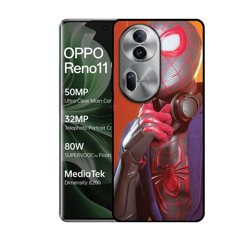 الصيد العين غطاء حماية مطبوع لهاتف Oppo Reno 11 Pro - ششش سبايدرمان - Image 1