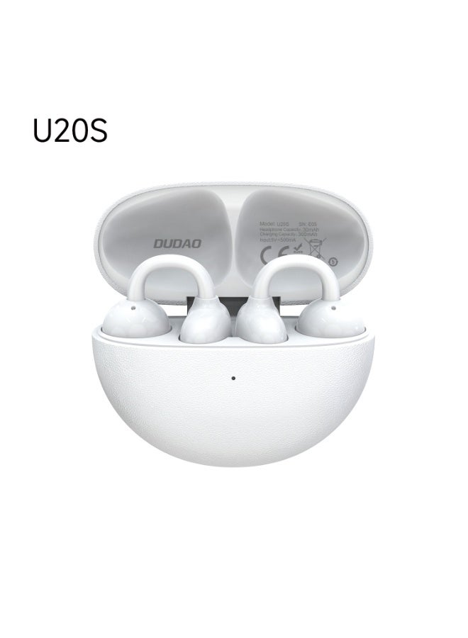 DUDAO U20S-W CLIP-ON BLUETOOTH EARPHONE -WHT - Image 1