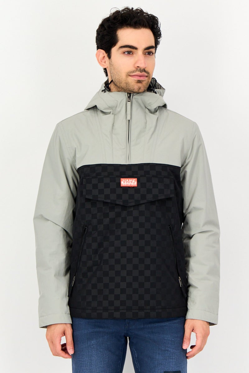 Vans x Napapijri Men Two-Tone Long Sleeve Parka Jacket, Multicolor - Image 1