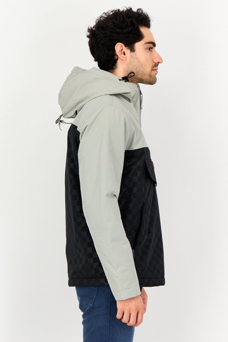 Vans x Napapijri Men Two-Tone Long Sleeve Parka Jacket, Multicolor - Image 2