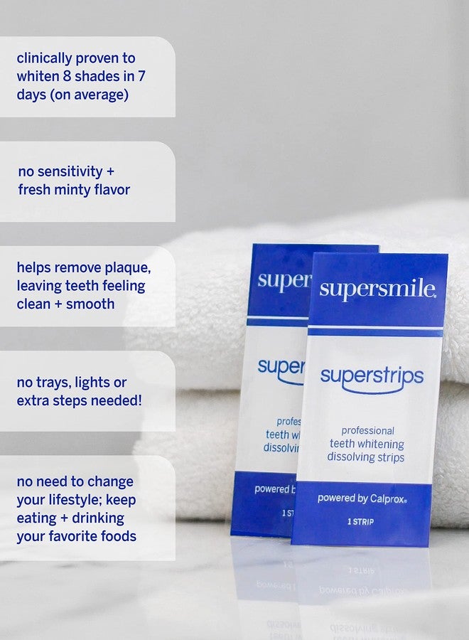 Supersmile Dissolving Superstrips - Professional Teeth Whitening Strips - Enamel Safe Teeth Whitener For Sensitive Teeth - Image 5