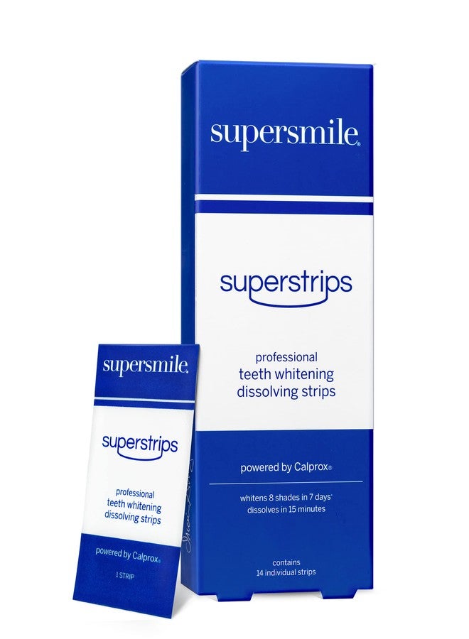 Supersmile Dissolving Superstrips - Professional Teeth Whitening Strips - Enamel Safe Teeth Whitener For Sensitive Teeth - Image 1