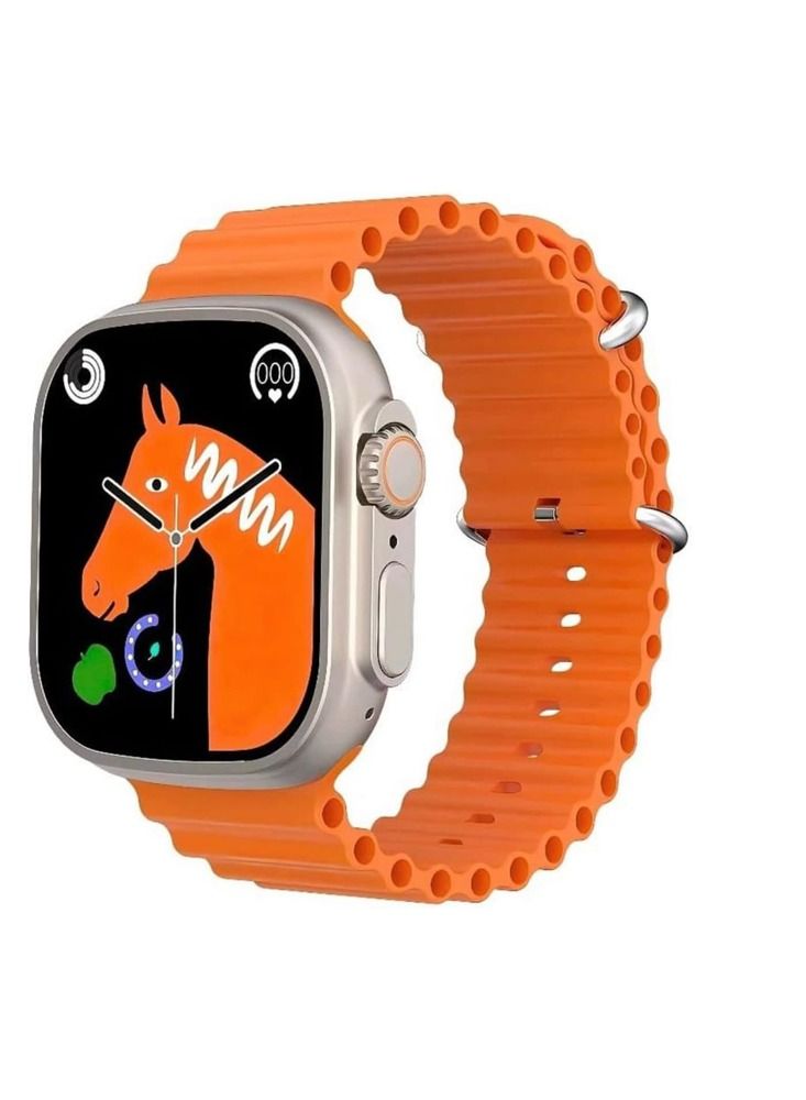 W&O Super Lite star X9 Ultra AMOLED Smart watch, sport supreme edition space aluminum case ,orange - Image 1