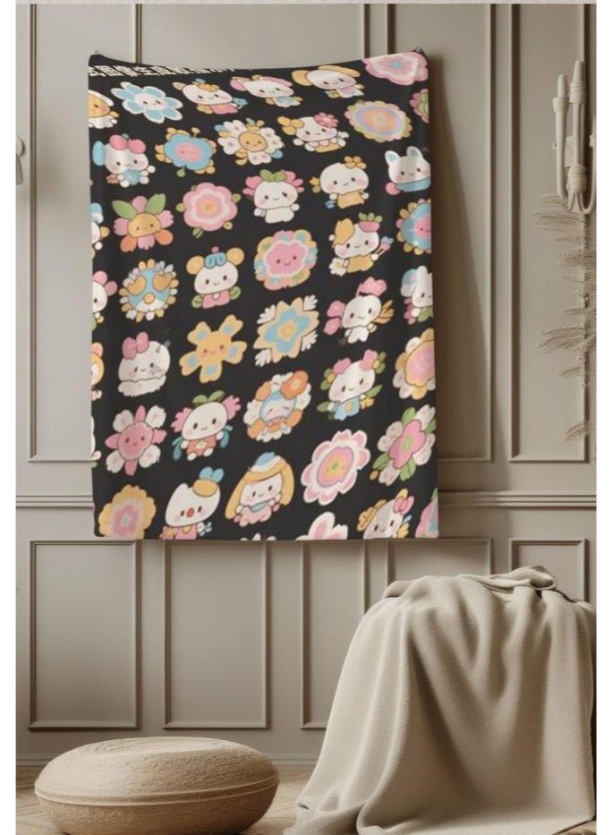 عام بطانية رقيقة من الفانيلا الكرتونية للأطفال والرضع (دافئة ومريحة، ومناسبة للنوم والألعاب) 70 سم * 100 سم - Image 2