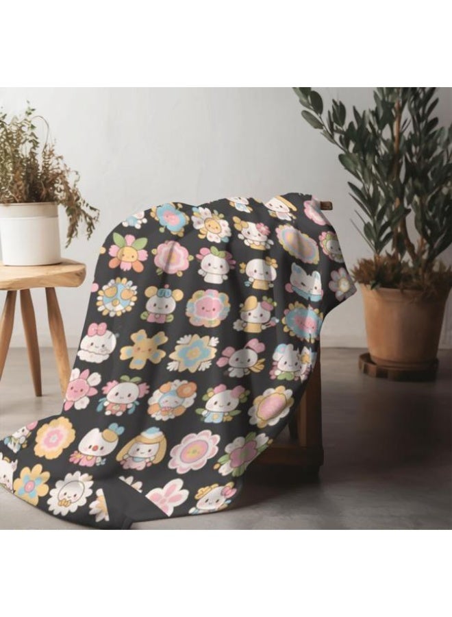 عام بطانية رقيقة من الفانيلا الكرتونية للأطفال والرضع (دافئة ومريحة، ومناسبة للنوم والألعاب) 70 سم * 100 سم - Image 3