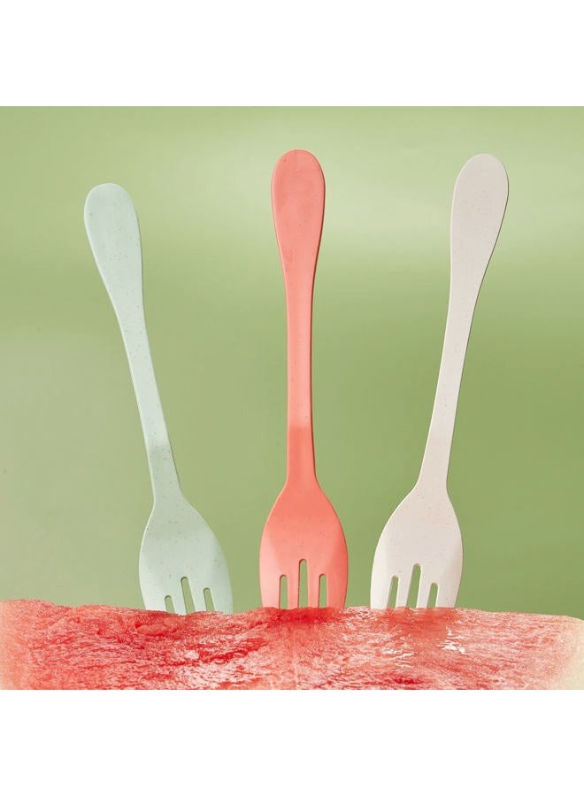Knork Eco Fork Bamboo Plant Based Cutlery Reusable Flatware Set, 12 Piece Knork fork, Mint - Image 2