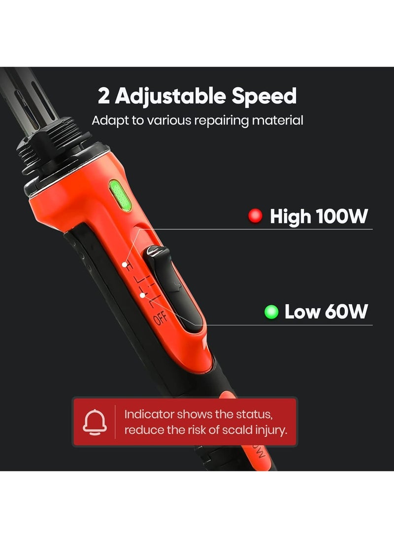 Oasisgalore 2-in-1 Plastic Welder & Soldering Iron Gun Kit - with Temperature Control Digital Display, Fast Heating for DIY, Repair Car Bumper, Dashboard, Kayak, Canoe - Image 3