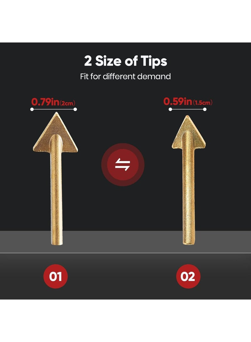 Oasisgalore 2-in-1 Plastic Welder & Soldering Iron Gun Kit - with Temperature Control Digital Display, Fast Heating for DIY, Repair Car Bumper, Dashboard, Kayak, Canoe - Image 4