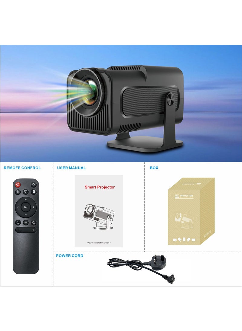 Mi VAZA - [Netflix Licensed] 1080P Native Projector - Support Netflix, YouTube, Disney+, Prime Video - Support 4K,8K - Portable Smart Projector with Rotatable Stand - Movie Projector with 5G Wifi and Bluetooth - Mobile Home Theater - Compatible with Android/iOS/Windows/TV Stick/HDMI/USB/Game Controller - Image 1