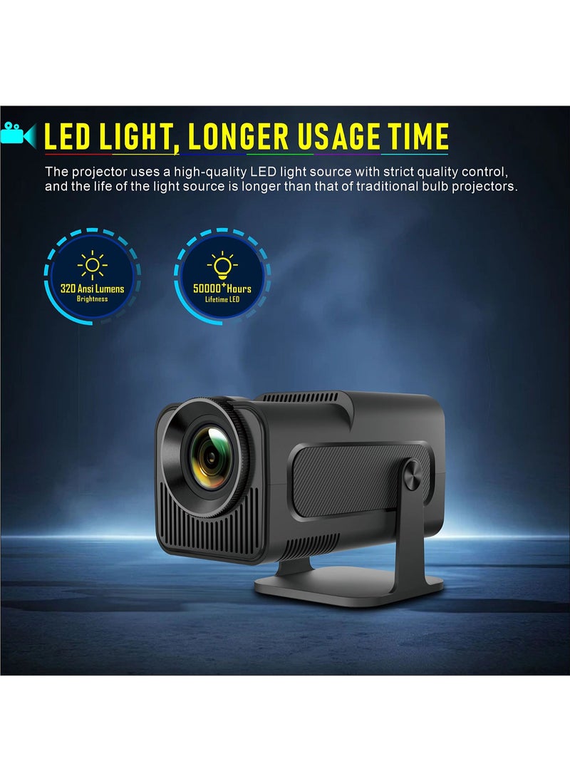 Mi VAZA - [Netflix Licensed] 1080P Native Projector - Support Netflix, YouTube, Disney+, Prime Video - Support 4K,8K - Portable Smart Projector with Rotatable Stand - Movie Projector with 5G Wifi and Bluetooth - Mobile Home Theater - Compatible with Android/iOS/Windows/TV Stick/HDMI/USB/Game Controller - Image 1