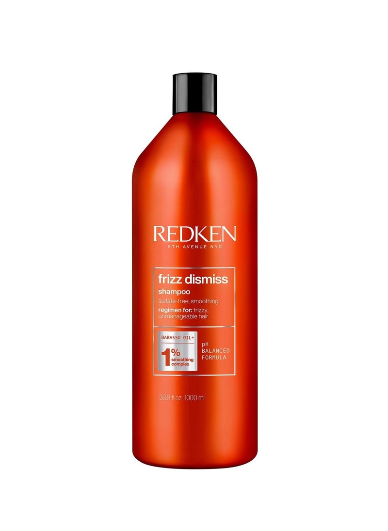 REDKEN - Redken Sulfate Free Frizz Dismiss Shampoo For Frizzy Hair - Smooths & Manages Frizz - Image 1