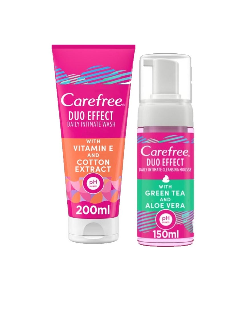 كيرفري مجموعة العناية الحميمة غسول  ديو إيفكت  200 مل ورغوة  150 مل